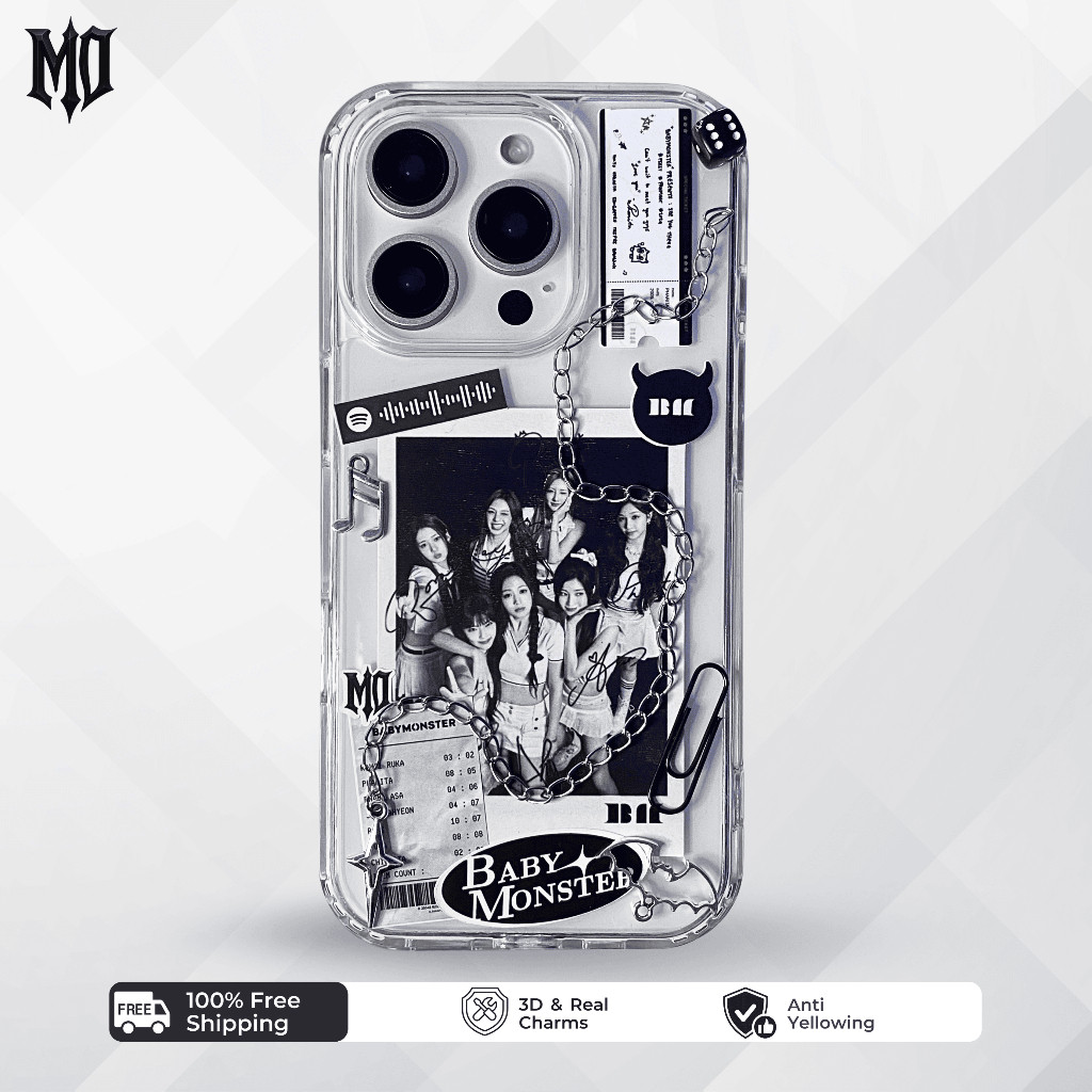 #13 Luxe Line - BABYMONSTER KPOP CASE HP IPHONE ANDROID casing resin unik aesthetic keren gothic y2k