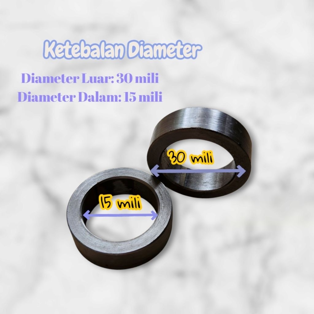 Ring As Besi Diameter Dalam 15 Mili Diameter Luar 30 Mili Ring Besar Ring Besi Baja Ring As Kuat Pre