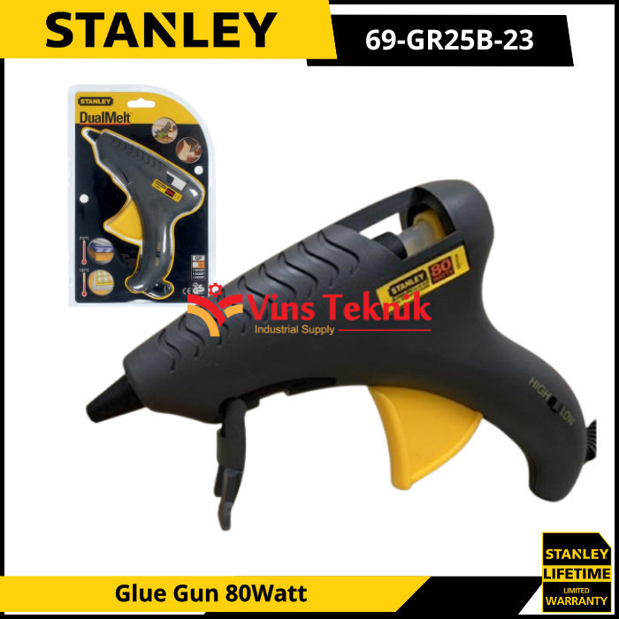 STANLEY 69-GR25B-23 Lem Tembak Glue Gun Trigger Feed Hot Melt Glue Gun 80Watt 69-GR25B