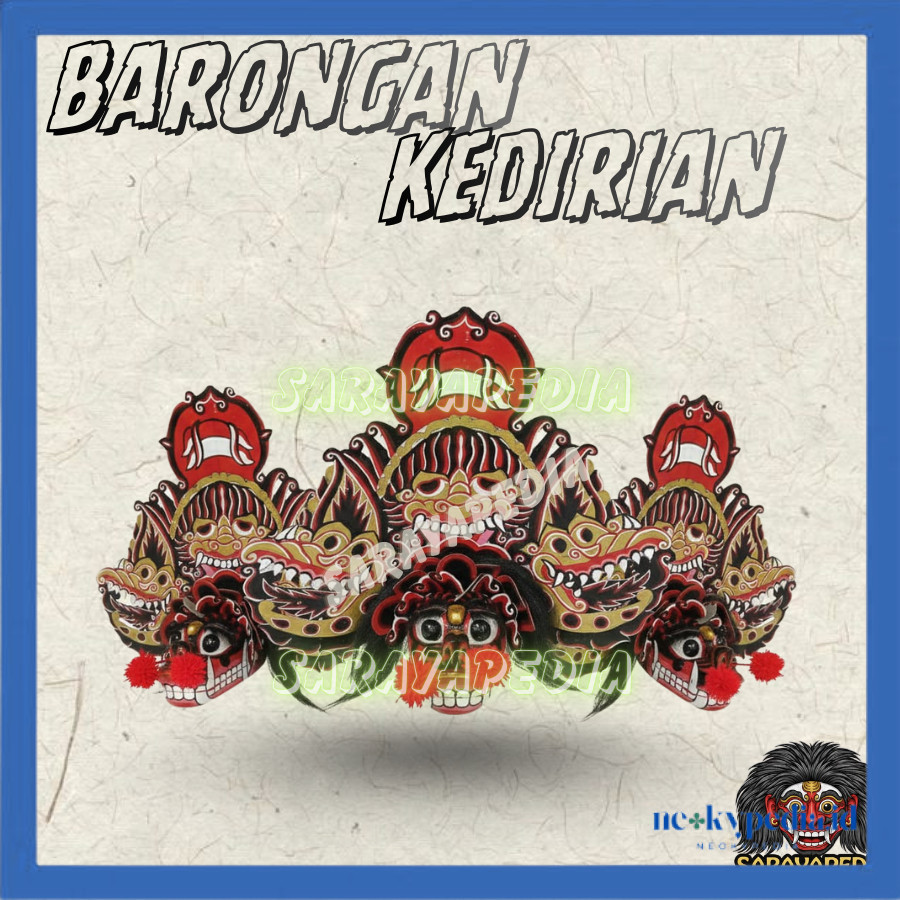 Barongan Kucingan Kedirian Ukuran 15 Barongan Pentas Premium NEO NEO