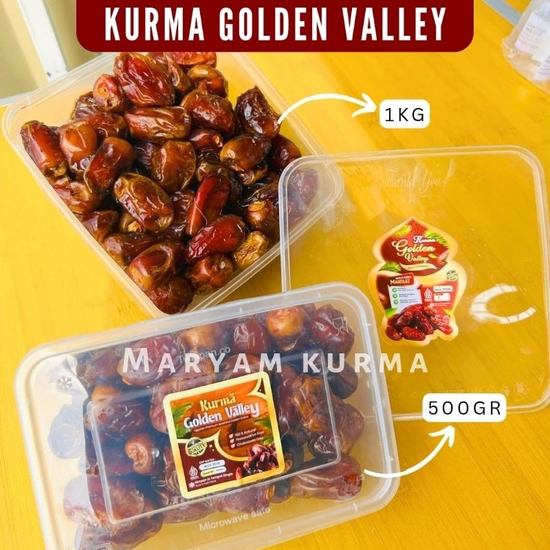 Kurma Golden Valley Mesir Egyptian Dates Produksi Terbaru Exp 2027