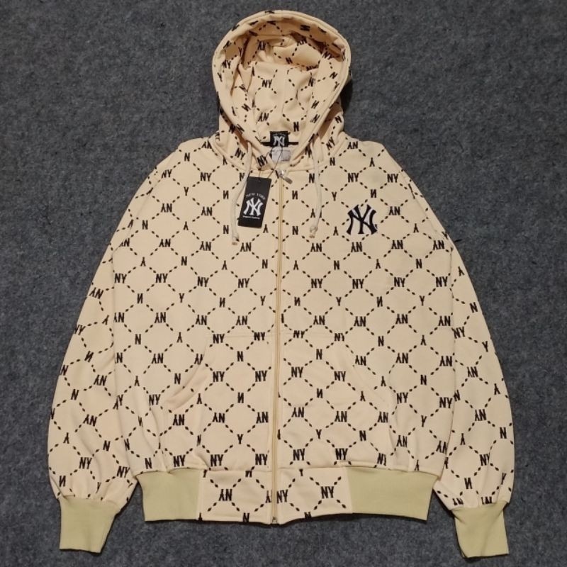 Jaket Sweater Hoodie Zipper Yankees MLB Fullprin Miror 1:1 Full Tag&Lebel