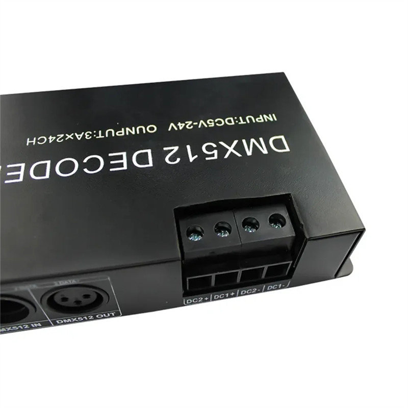 A25Rgital 24CH RGB RGBW DMX512 Decoder, RGBW 512 Decoder DMX 512 Controller For LED Strip