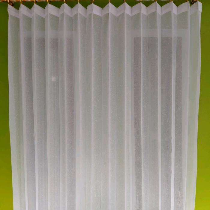 Gorden Vitrase Gorden Putih Gorden Import Polos Cantolan Kawat S Jendela Pintu Curtain - Putih, L 10