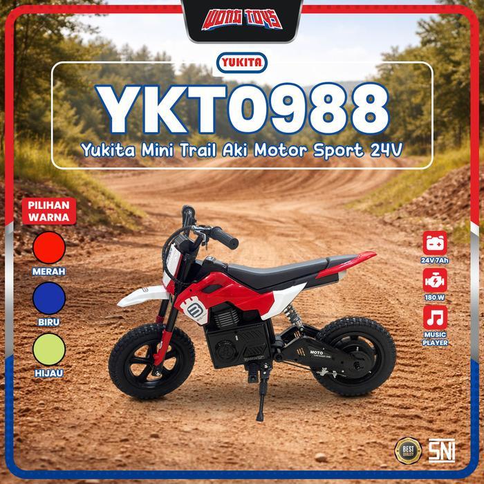 YKT0988 Yukita Mini Trail Aki Motor Sport 24V - Mainan Motor Mini Trail Aki Anak