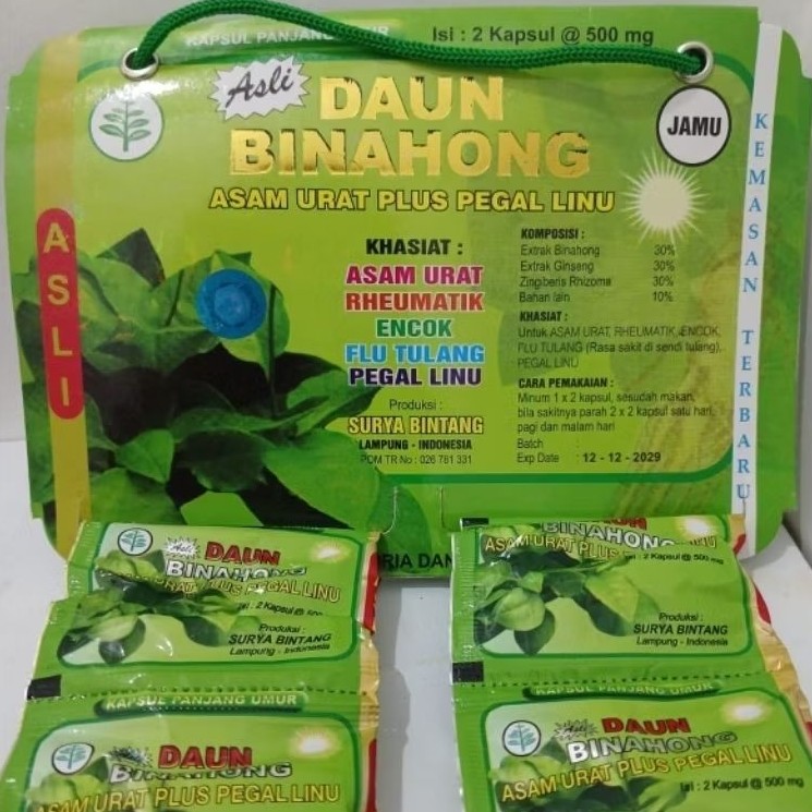 DAUN BINAHONG RENCENG ORIGINAL BERHOLOGRAM MAJU SUKSES