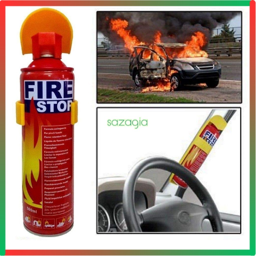 APAR MINI FIRESTOP Pemadam Api Mobil 500ml Mini Portable APAR Fire Pemadam Api Busa Mini Fire Exting