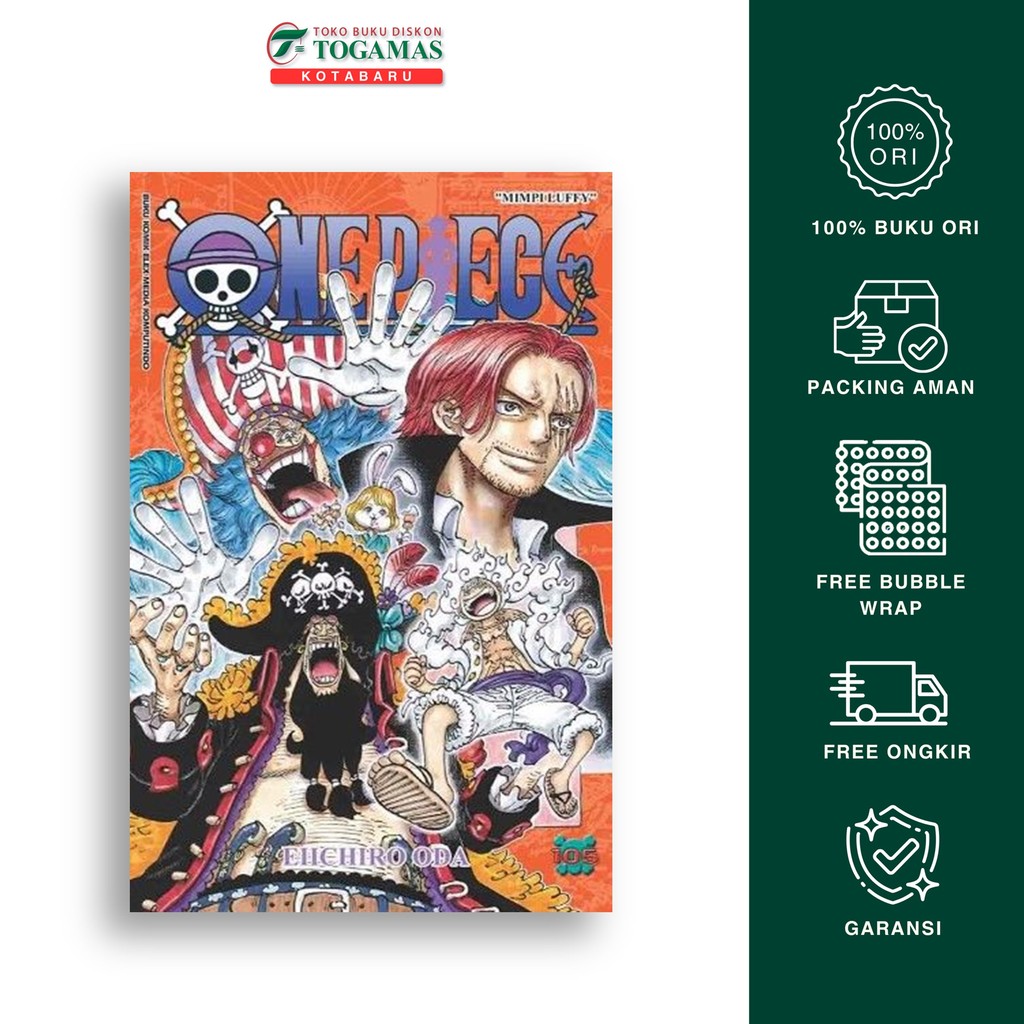 One Piece 105 - Eiichiro Oda - Elex Media Komputindo