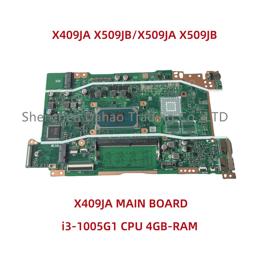 For Asus P1510CJA F409J A509J X409JP X509JB X409JB X509JA Laptop Motherboard With i3-1005G1 CPU UMA 