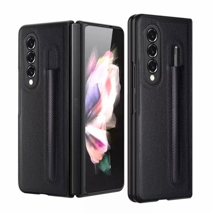 Case Samsung Z Fold 3 Premium dengan Slot S Pen Cover Kulit Elegan Anti Shock Pelindung Full Body & 