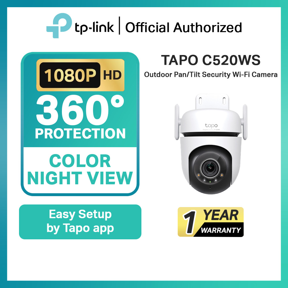 TP-Link Tapo C530WS/C520WS/C510W/C500 Kamera Keamanan WiFi Outdoor Tilt Jarak Jauh Original Garansi 