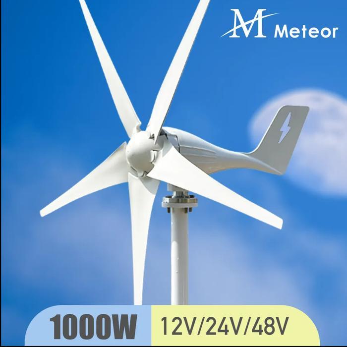 Wind Turbine Generator 1000W - Generator Tenaga Angin - 12V 24V 48V - 1000W, 12V
