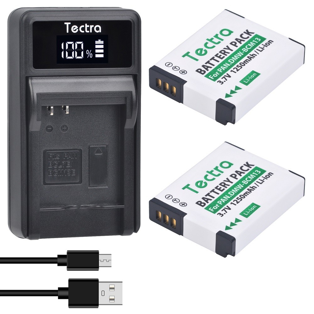 DMW-BCM13 DMW BCM13E Batteries and Battery Charger for onic Lumix DMC-FT5A,DMC-LZ40,DMC-TS5,DMC-TZ41