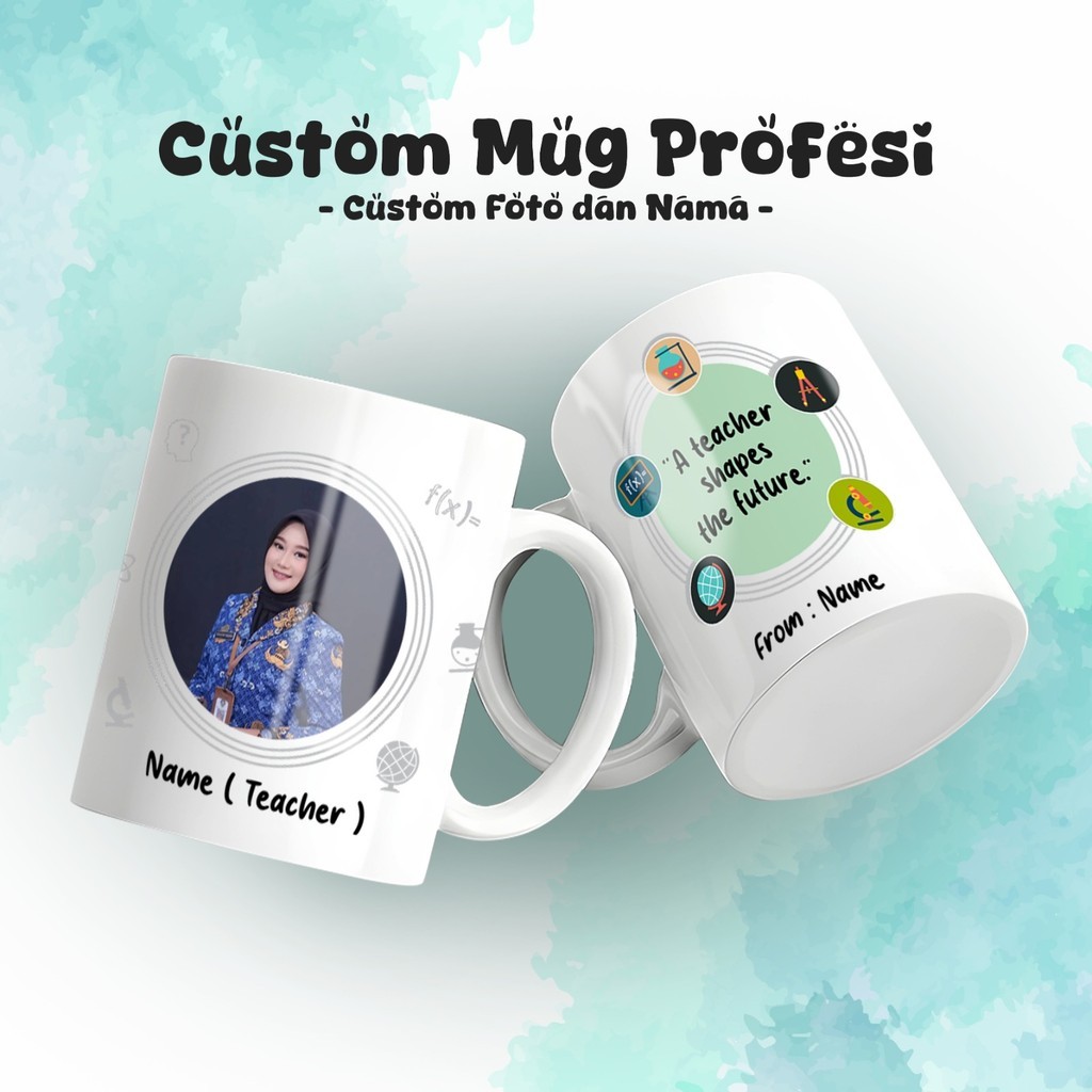 [NO PO] Mug custom profesi hadiah gift job kelulusan pensiun souvenir (4)