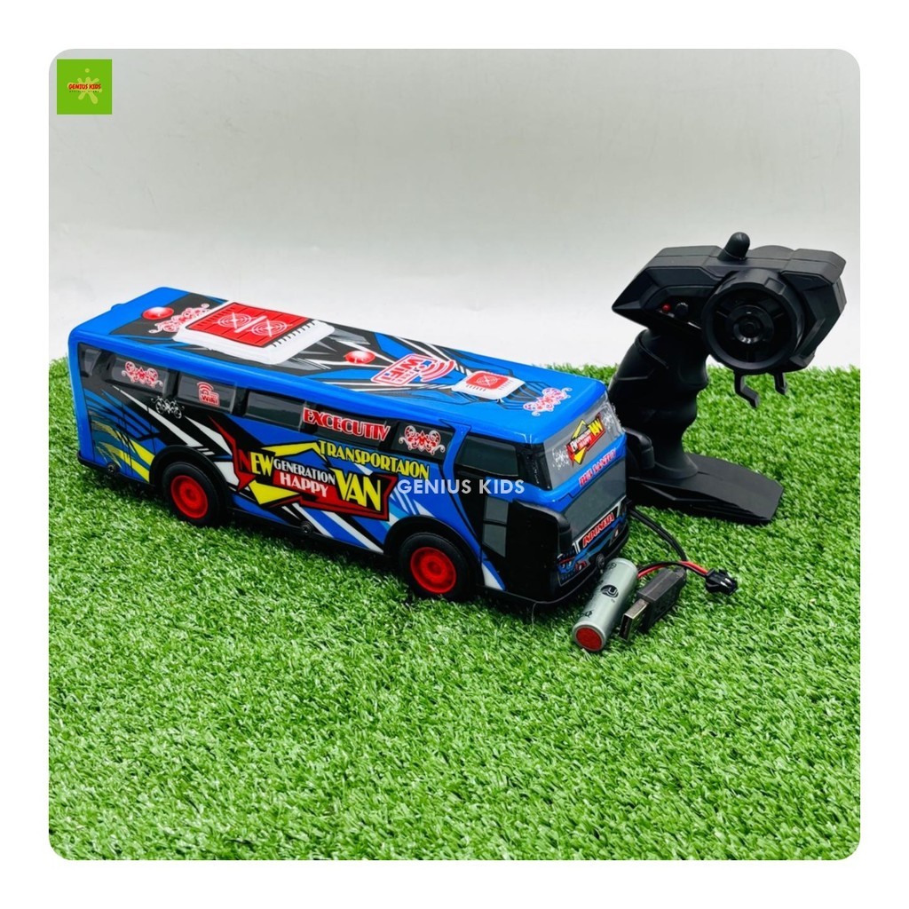 VIRAL RC BUS BASURI BESAR /31CM BUS TELOLET MUSIK / BIS TELOLET REMOTE CONTROL