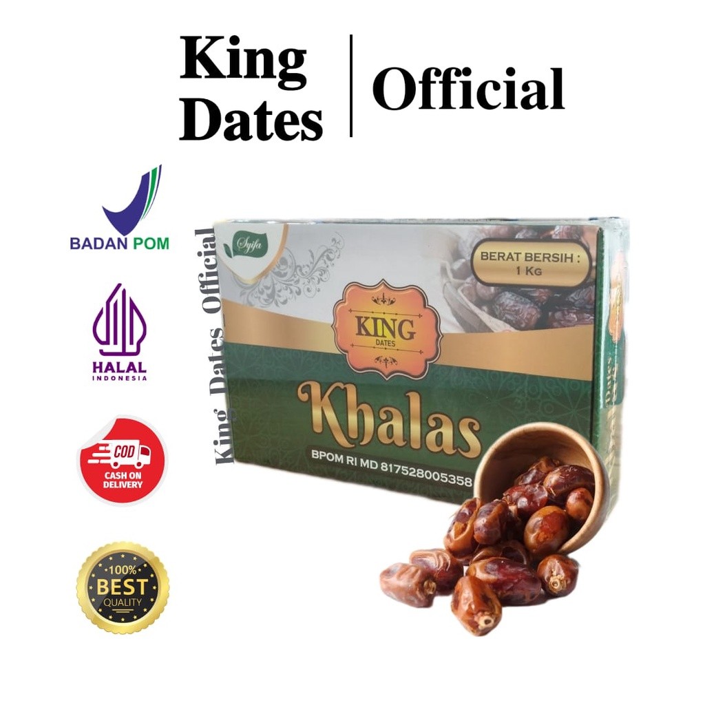 Kurma King Dates Khalas 1 KG / Kurma Kholas King Dates