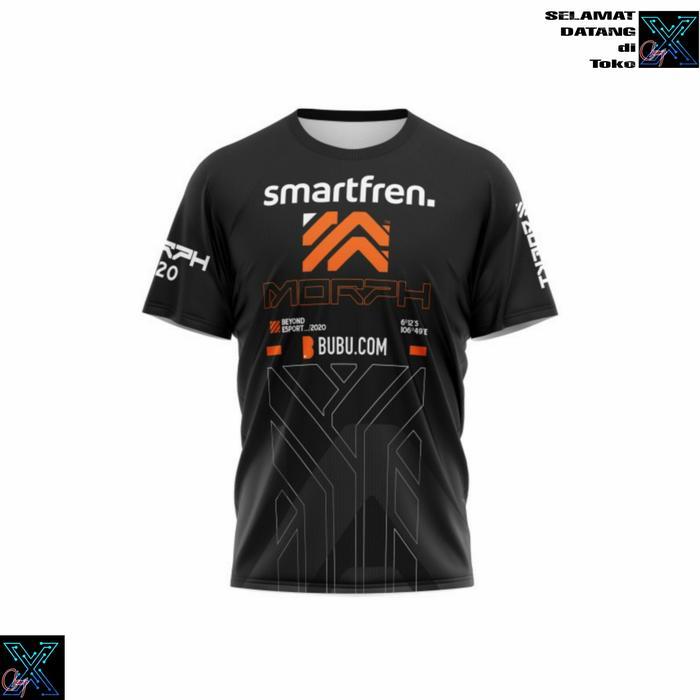 Baju Kaos Jersey Morph Team Esport PUBG M2 1 Smartfren Free Nickname - 01 Panjang, S