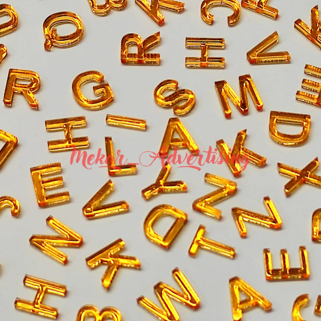 HURUF AKRILIK GOLD| ANGKA AKRILIK GOLD | HURUF ABJAD AKRILIK GOLD | HURUF ALFABET AKRILIK GOLD | HUR
