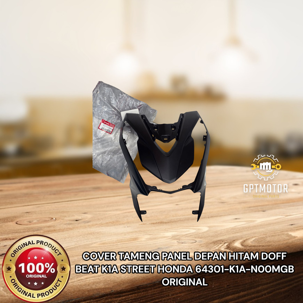 COVER TAMENG PANEL DEPAN HITAM DOFF BEAT K1A STREET HONDA 64301-K1A-N00MGB ORIGINAL