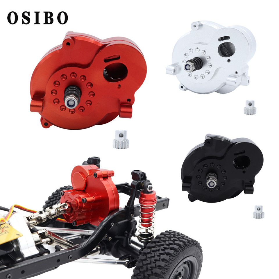 MN86 CNC Transmission Gearbox with Motor Gear for 1/12 MN128 MN86 MN86K MN86KS G500 RC Rock Crawler 