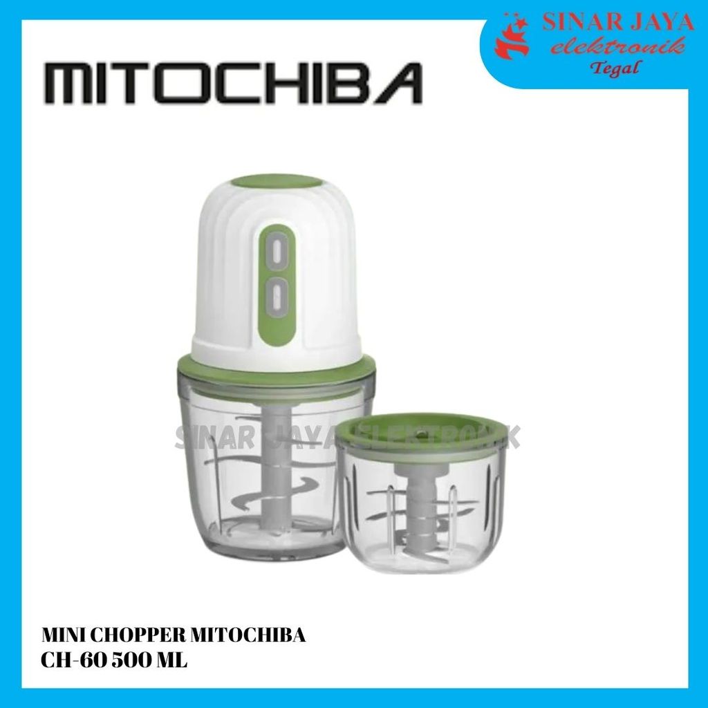 (INSTAN) MINI CHOPPER MITOCHIBA CH-60 500 ML 2in1 TWINCHOP