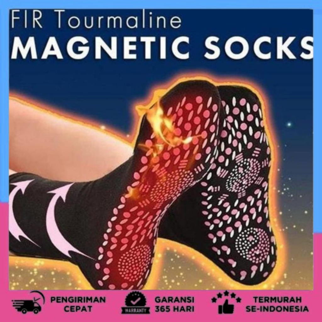 Kaos Kaki Magnetik Self Heating Tourmaline Therapy Socks kaos kaki tourmaline terapi magnetic self-h