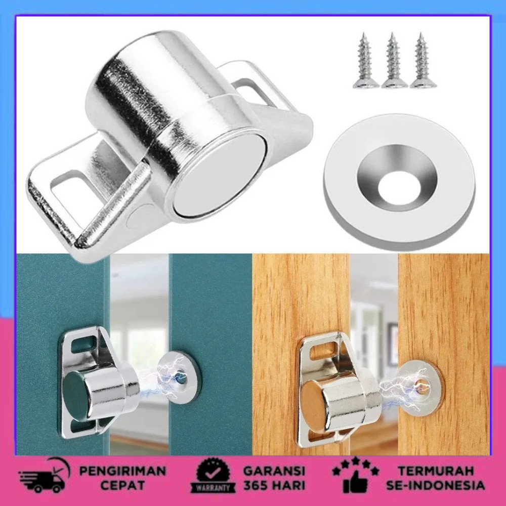 Penahan Pintu Lemari Magnetik Cabinet Damper Magnet - FA-03 penahan pintu pengunci pintu lemari