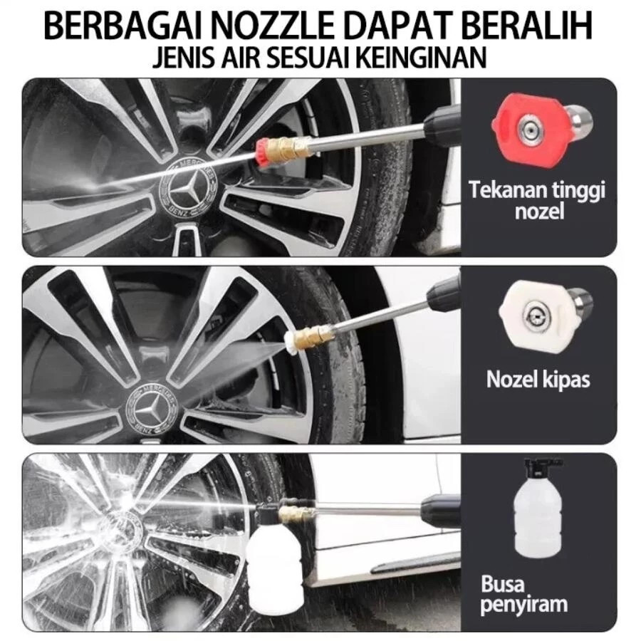 newSuper Alat Jet Cleaner Mesin Cuci Motor Portable Jet Alat Cuci Motor Cuci Mobil Baterai