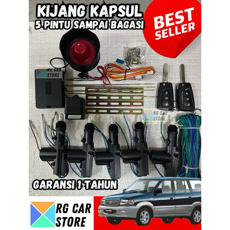 Alarm Central Lock Kijang Kapsul 5 Pintu Garansi 1 Tahun Berkualitas