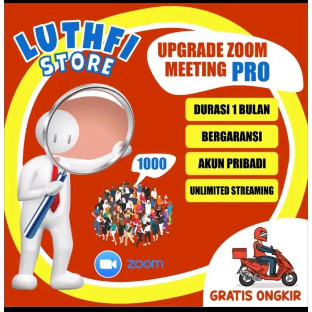 "Akun Zoom Pro 1 Bulan Termurah: Anti Disable, 100 Peserta, Fitur Premium"