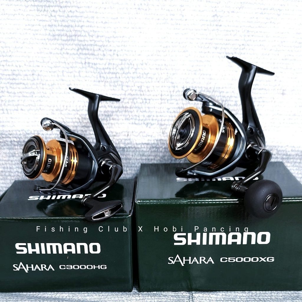 Reel Pancing Shimano Sahara 1000 2500 C3000 HG C5000XG Power Handle.