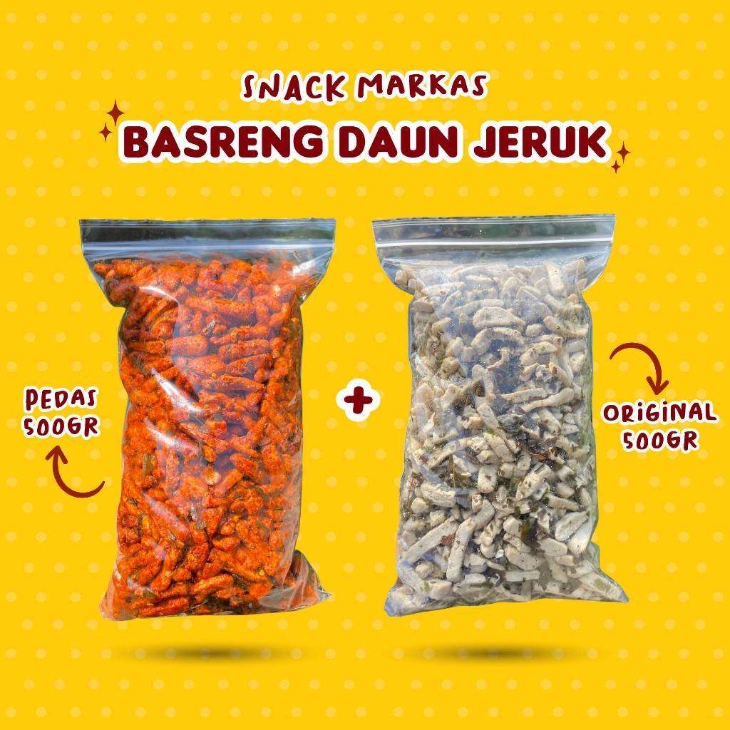 Basreng Daun Jeruk Pedas 1kg Renyah Gurih Murah