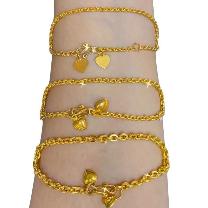 Gelang rante medan emas muda gelang rante emas muda gelang rante medan dewasa emas muda - Rante meda