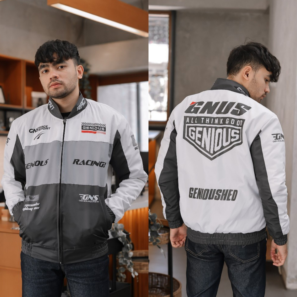 (SPACE CO) Nascar Jaket Racing /  Jaket Motor Pria Wanita Original / Jaket Vintage Racing / Jaket Ou