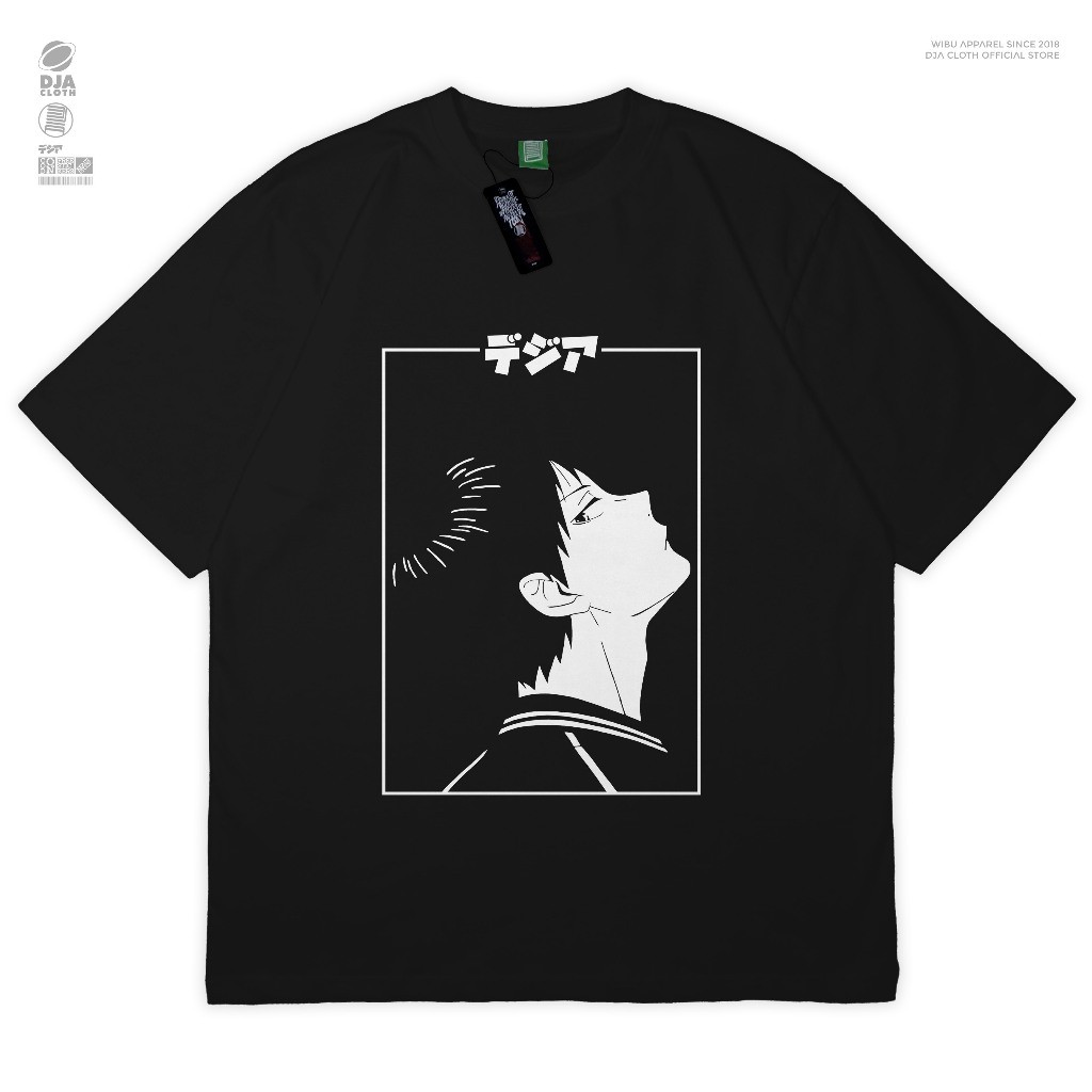 Anime Merch DJA Kaos Tobio Kageyama Haikyuu Setter Karasuno T-Shirt Baju Anime Manga