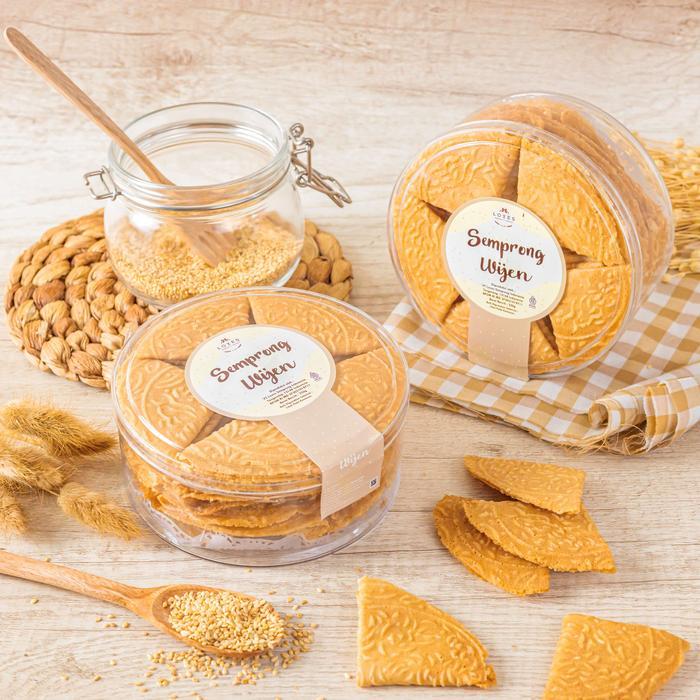 Loves Semprong Wijen - Semprong Isi Wijen Gurih Renyah 30pcs dalam Toples 450gr