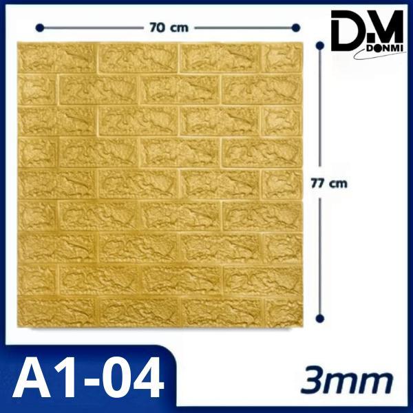 PROMO  Donmi - ISI 10 PCS  Wallpaper Dinding 3D Foam Mini Motif Batu Bata 70cm X 77 cm Tebal 3mm Ker