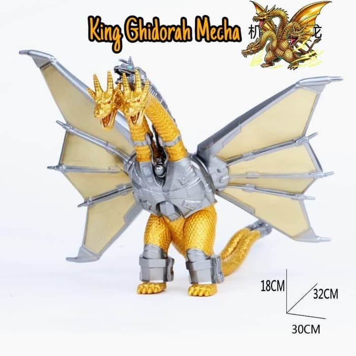 King Ghidorah Mecha Action Figure Mainan Godzilla
