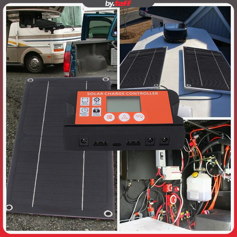 Solar Panel Monocrystalline Semi Flexible 10W Controller - SN30