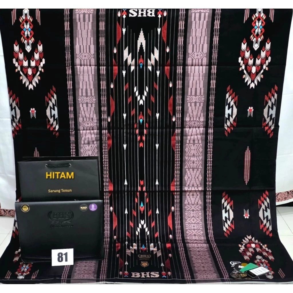 Sarung BHS Masterpiece SGE Grade Gold Sutra Hitam Obral Termurah Gratis Ongkir