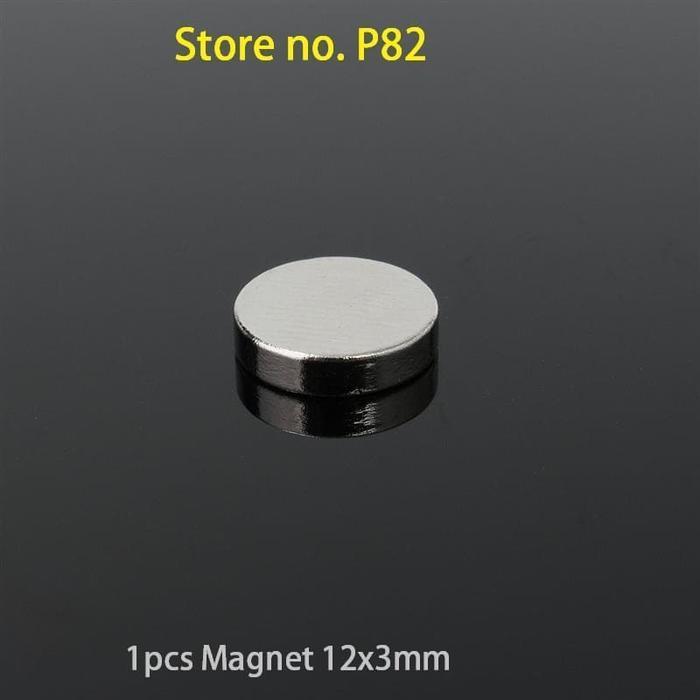 Magnet  bulat 12x3 12mm 12X3MM disc neodymium putih Kuat N35
