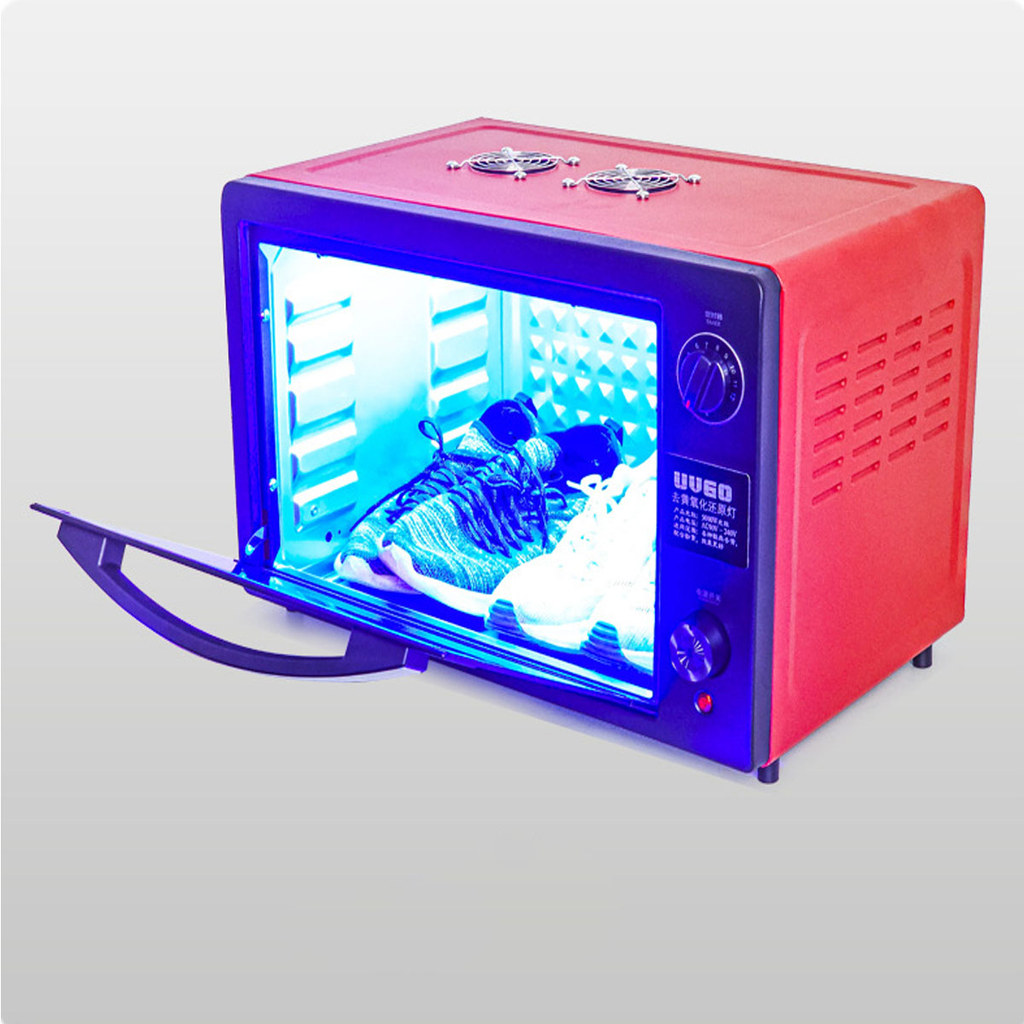 Crystal rubber shoes quickly remove yellowing and oxidation,  UV oven curing lamp