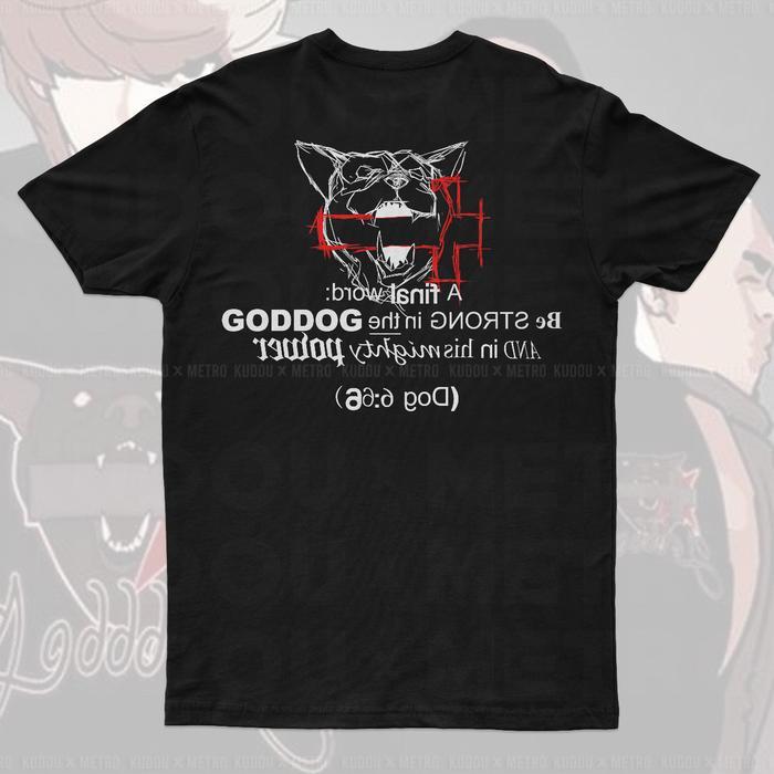 Anime Oversized Tshirt Goddog Final Word Black
