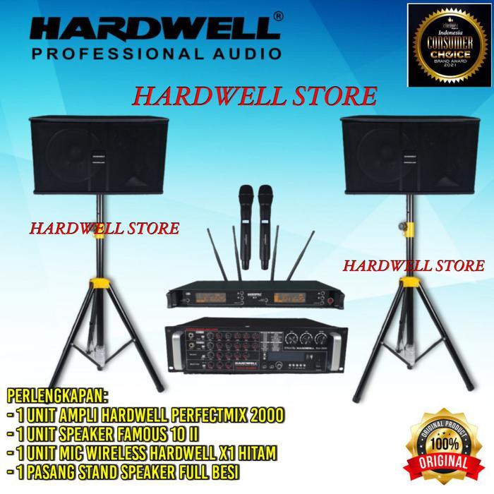 Paket Karaoke Sound System Bluetooth Hardwell Original