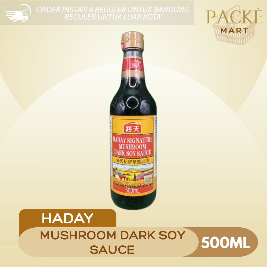 Haday Mushroom Dark Soy Sauce 500 ml / Kecap Jamur Hitam / Premium / Kecap Dark Mushroom / Soy Sauce