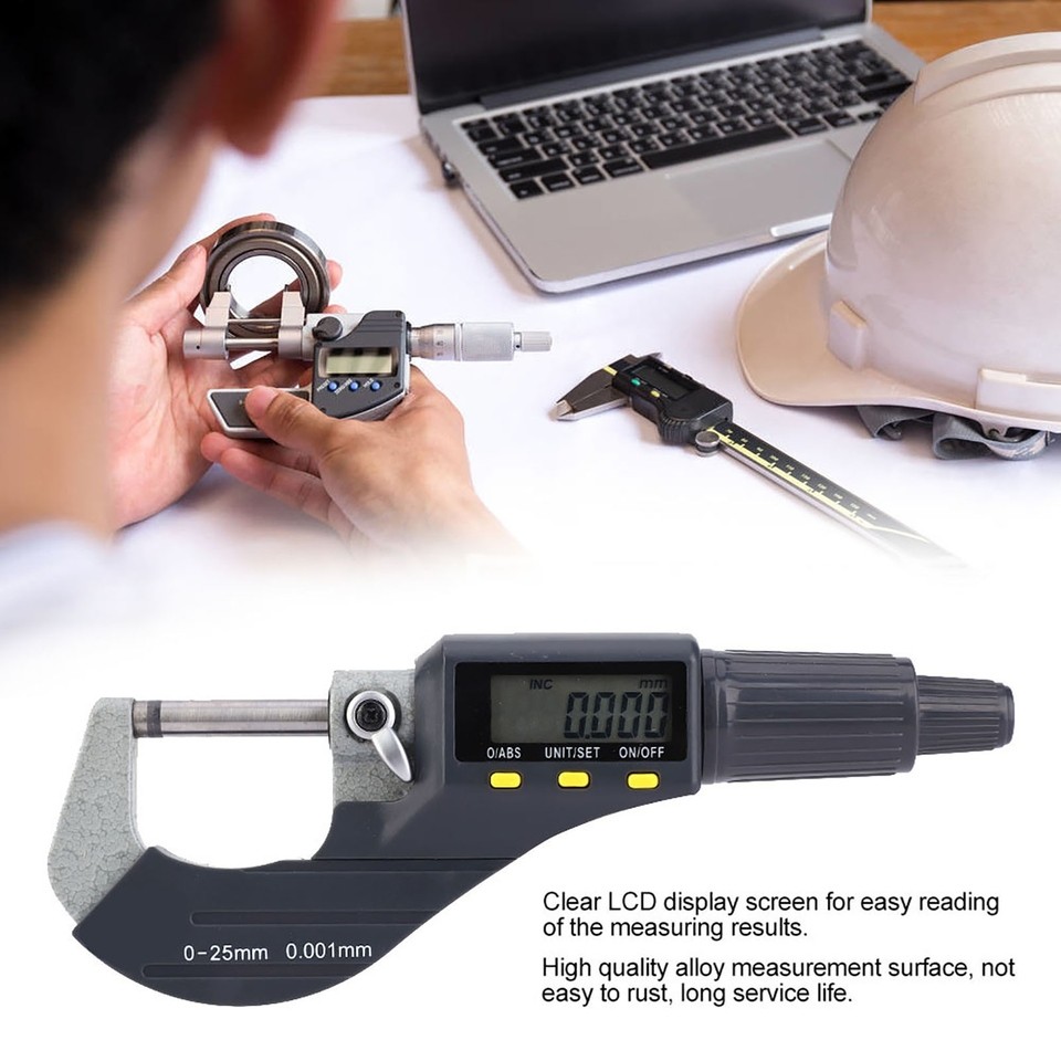 0.001mm Digital Electronic Micrometer Outside Micrometer Caliper Gauge Micrometer Caliper Digital Mi