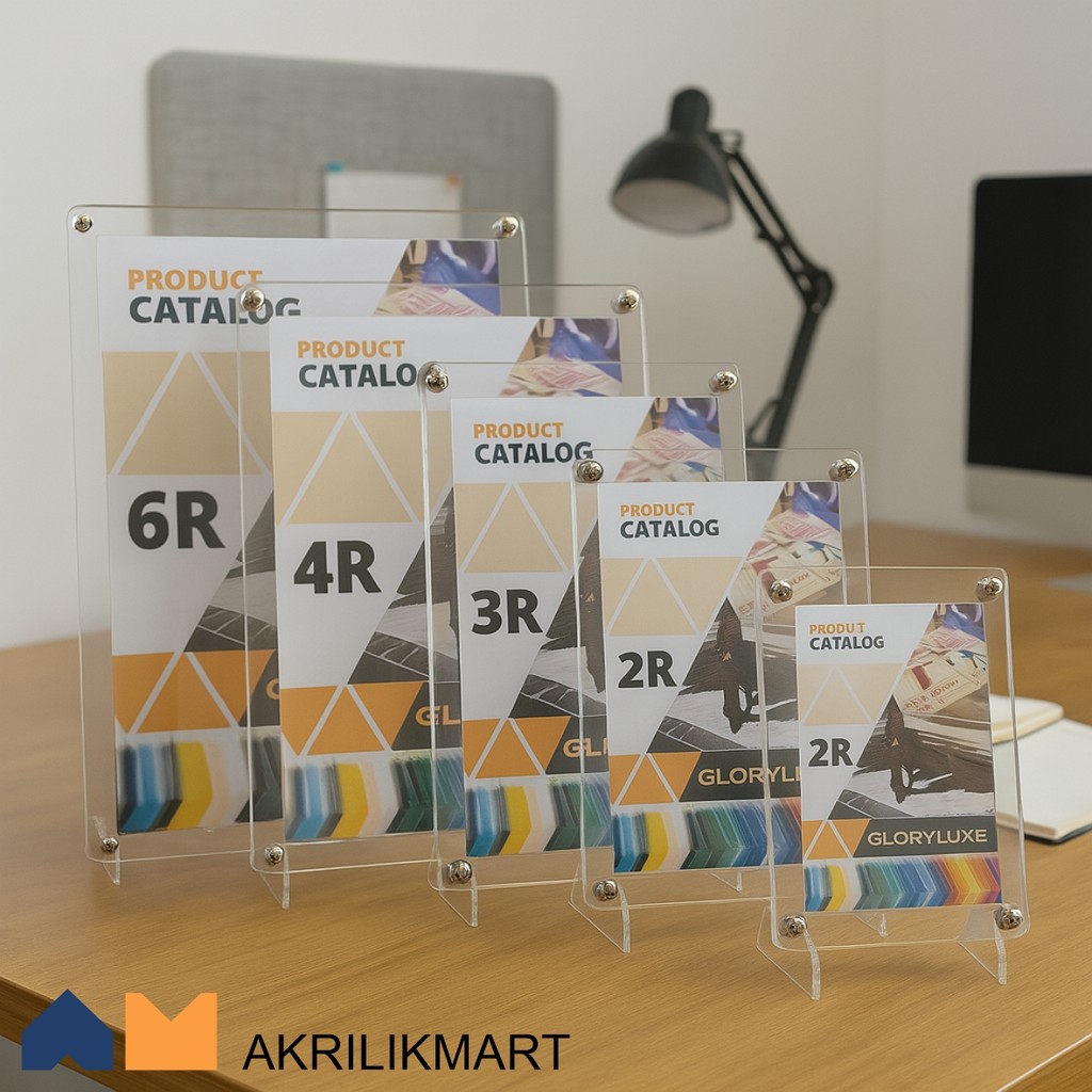 Frame Gamecard / Photocard / Photo Akrilik Ada Dudukan Pakai Baut Acrylic