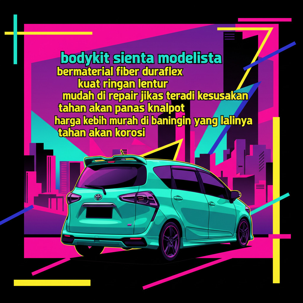 bodykit sienta modellista body kit toyota sienta bodikit sienta modelista