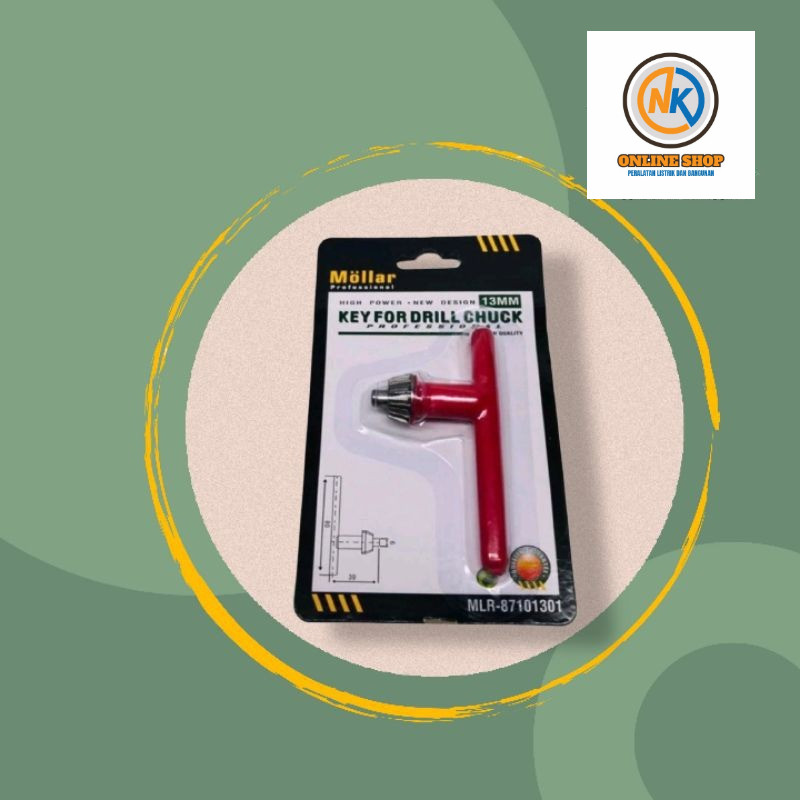 NK_ONLINESHOP MENJUAL Kunci Kepala Bor Listrik MOLLAR 10 mm 13 mm - Mata Kunci Bor 10mm 13mm