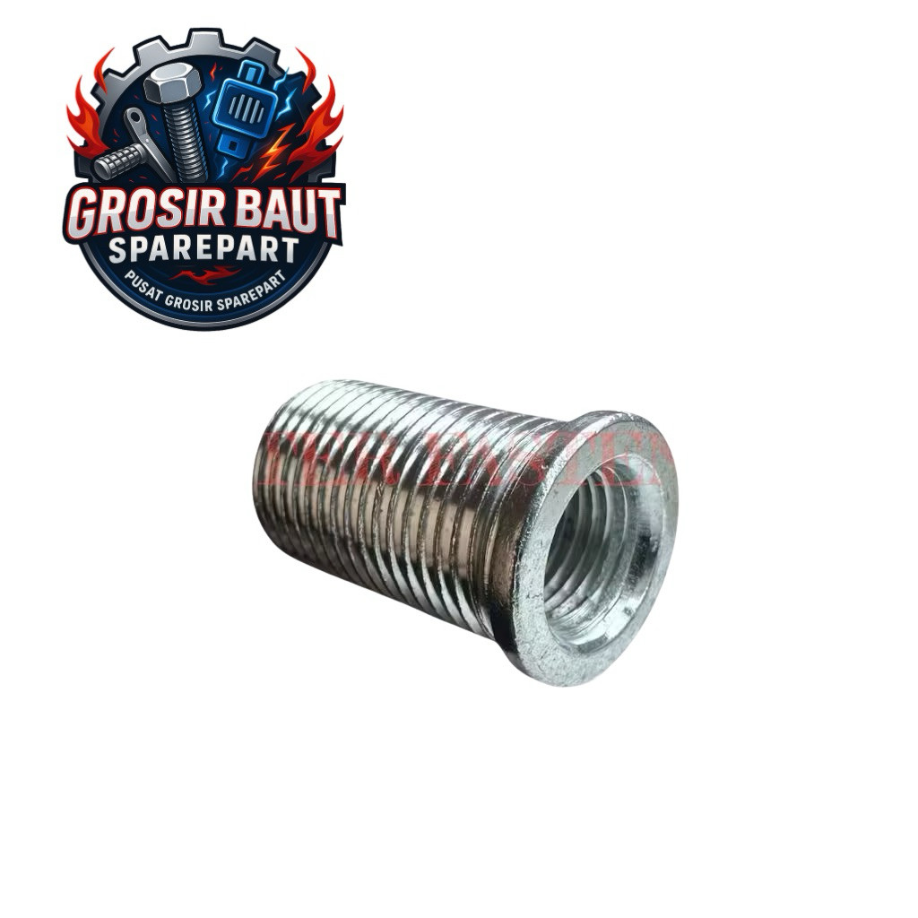 Bosh Bos DRAT BUSI KARISMA Honda Drat HALUS Tap in M10 X M14 Baut 14 ke Baut 19 Putih Baut Baud Sok 